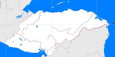 Хондурас празно мапа
