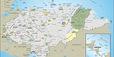 Мапа на Хондурас 