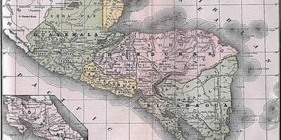 Карта на британски Хондурас