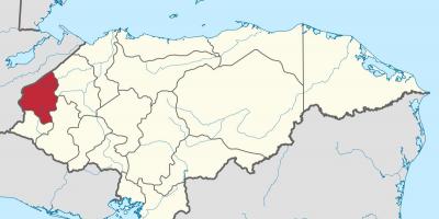 Карта на copan Хондурас