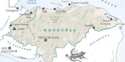 Карта на la ceiba Хондурас