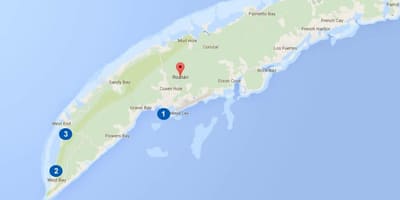 Карта на Хондурас и roatan