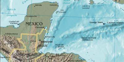 Карта на заливот Хондурас