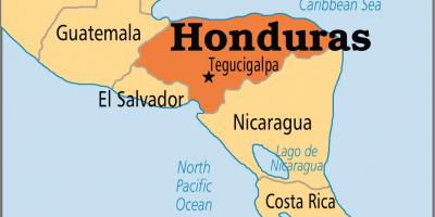 Хондурас капитал мапа